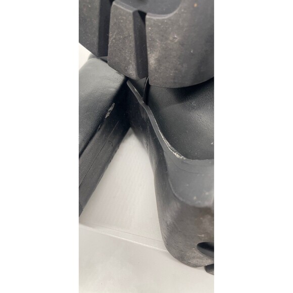 Zara Basic black Slip On platform Ankle Heeled boots EU 39 Women’s Fits 7.5US - Picture 10 of 12